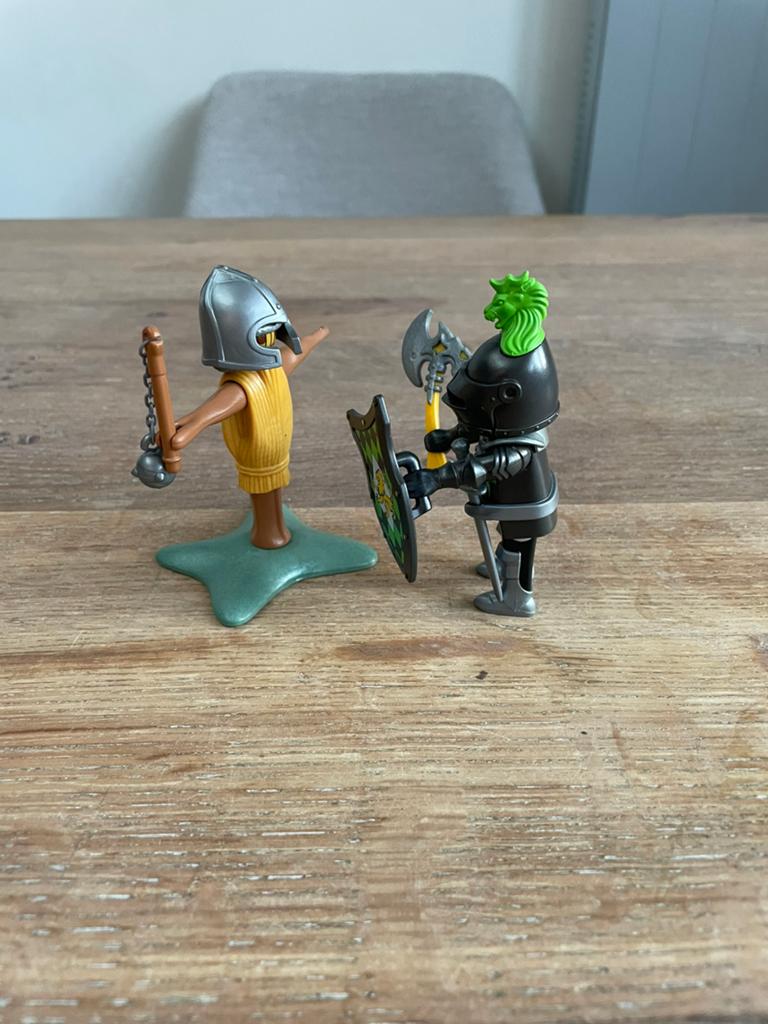 Leeuwenridder met trainingspop, Playmobil 4768, Ophalen of Verzenden, Gebruikt