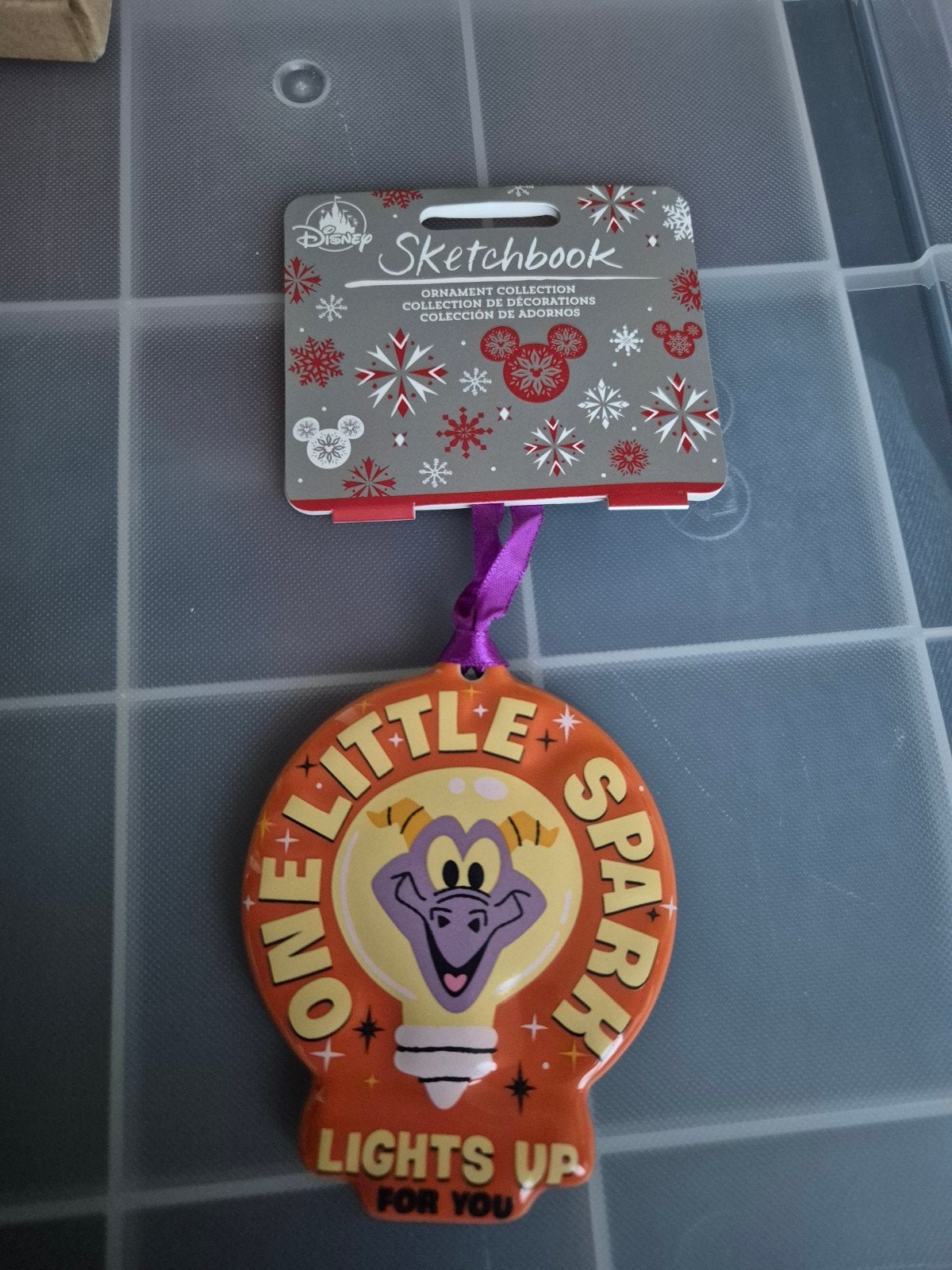 Disney Sketchbook ornament Figment Draak Disney World Epcot, Ophalen of Verzenden, Overige figuren, Zo goed als nieuw, Beeldje of Figuurtje