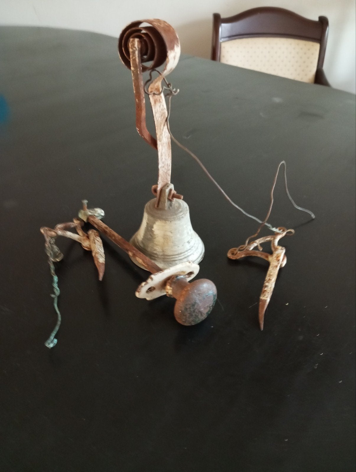 Antieke trek/winkelbel, Antiek en Kunst, Ophalen