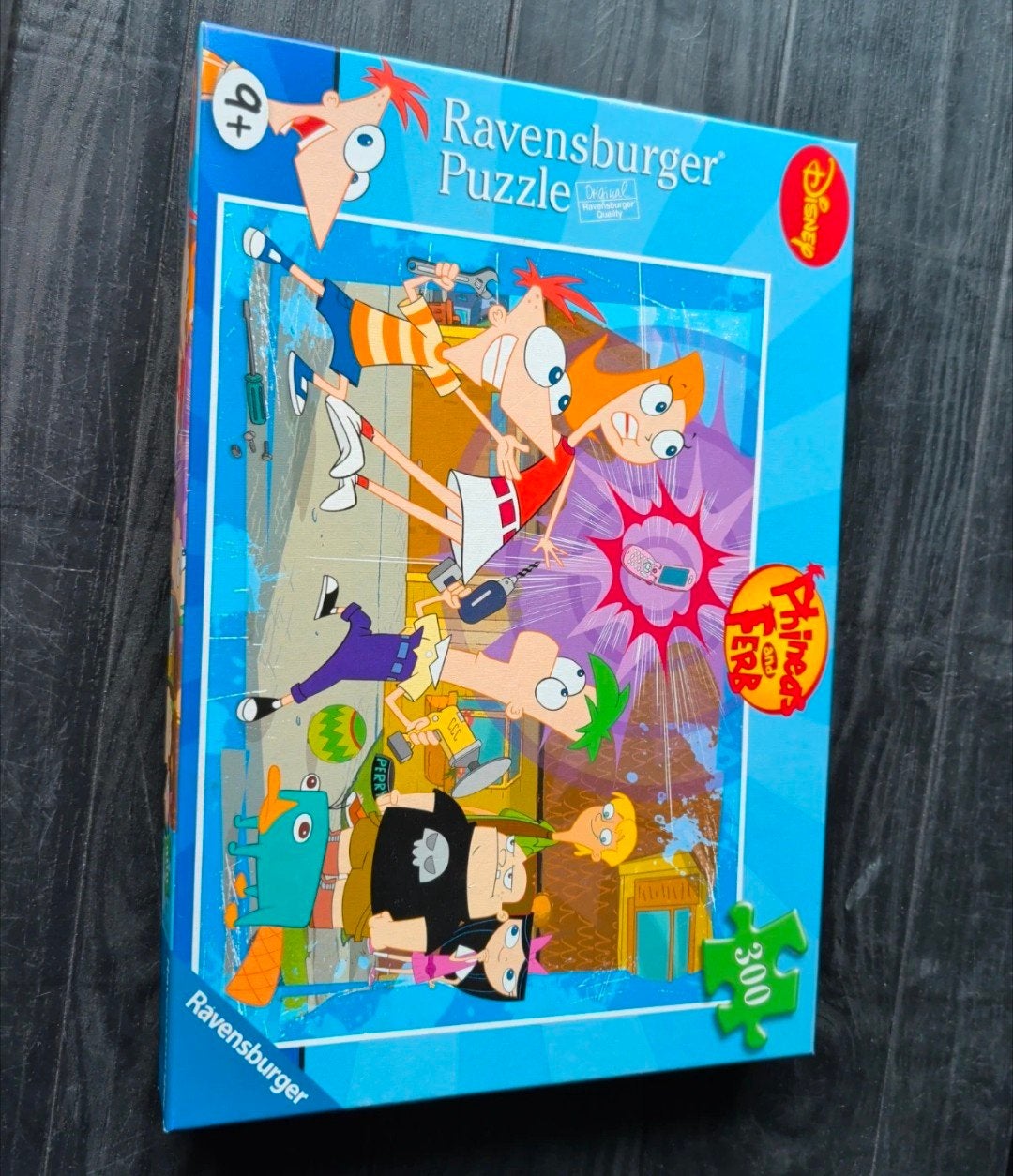 Ravensburger Phineas en Ferb puzzel 300 stukjes, Ophalen, Meer dan 50 stukjes, Zo goed als nieuw, 6 jaar of ouder