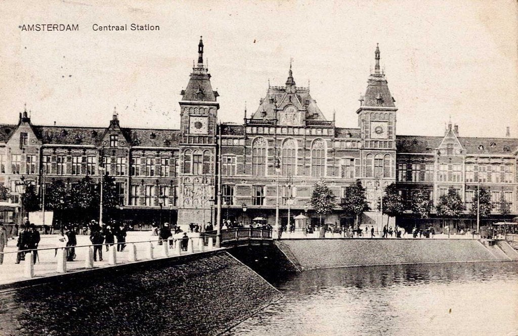 Amsterdam, etc. stations, Verzamelen, Ophalen of Verzenden, 1940 tot 1960, Gelopen, Zuid-Holland