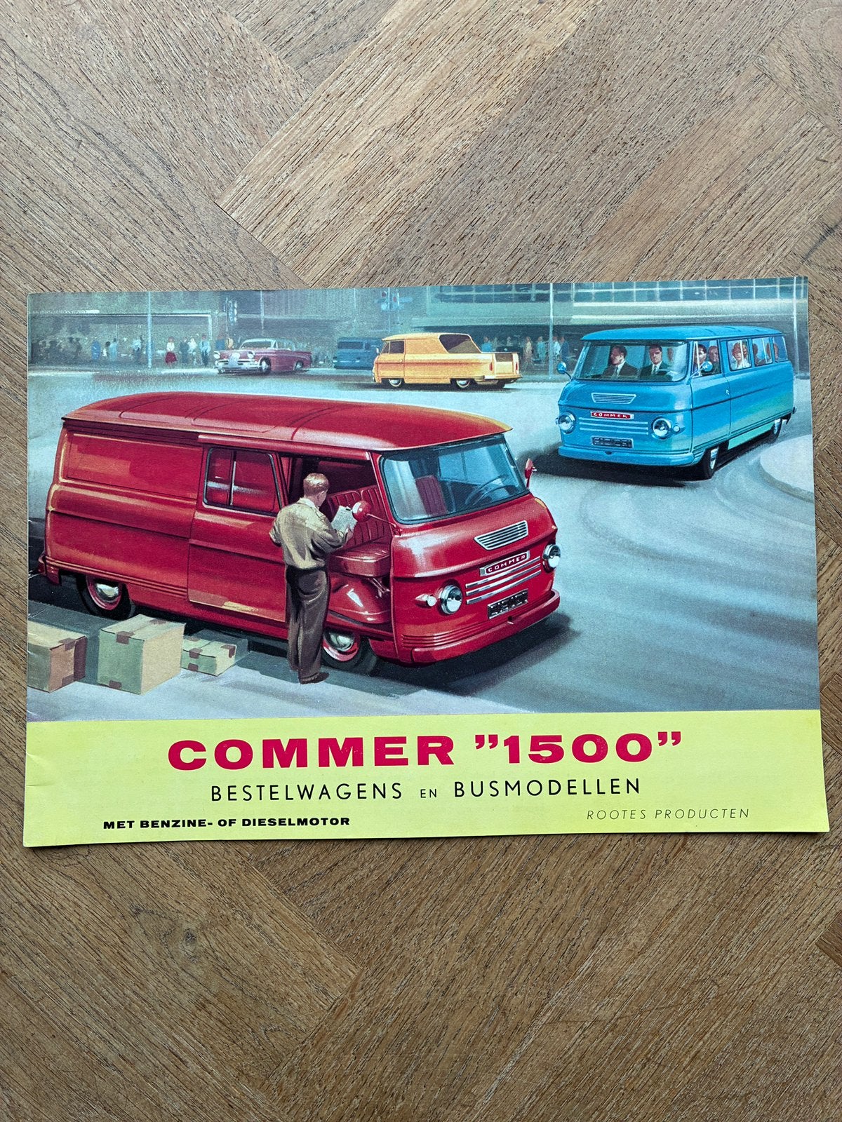 Commer 1500 bestelwagens en busmodellen brochure, Verzenden, Zo goed als nieuw, Overige merken