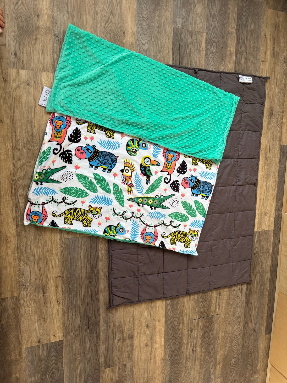 Calmzy Kids Happy Jungle verzwaringsdeken 2,3 KG, Ophalen, Overige merken, Kinderbed, Ademend