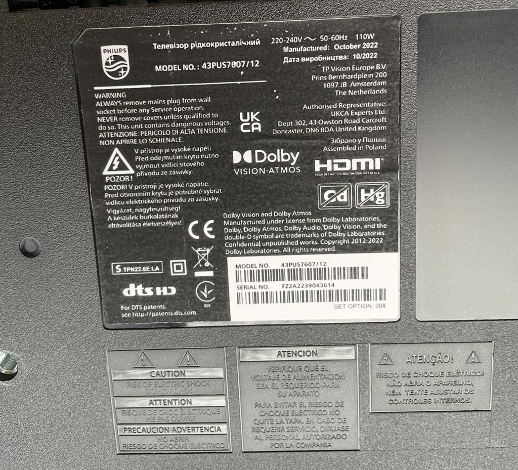 Philips 43PUS7607/12 4K UHD Smart TV - Zo goed als nieuw, Audio, Tv en Foto, Televisies, Philips, LED, 50 Hz, Ophalen of Verzenden