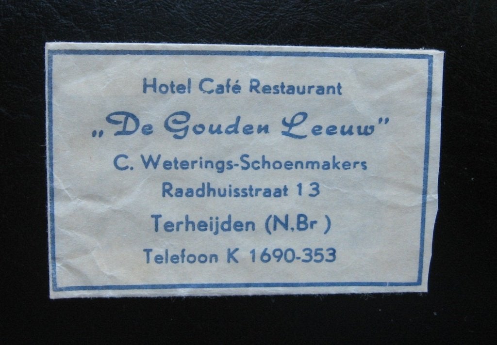 5548 Terheijden - Hotel Cafe Rest. De Gouden Leeuw, Ophalen of Verzenden, Nederland