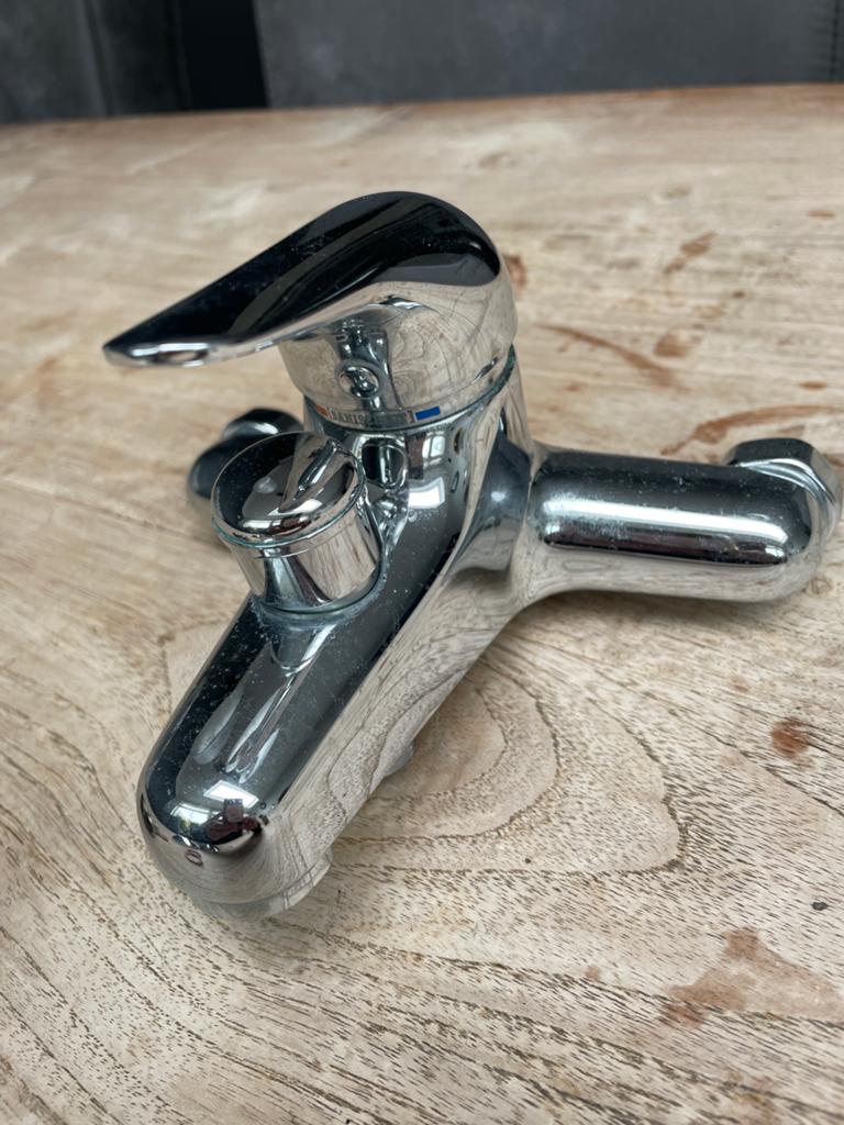 Mengkraan voor bad en douche. Compleet met toebehoren., Ophalen, Zo goed als nieuw, Rvs, Bad