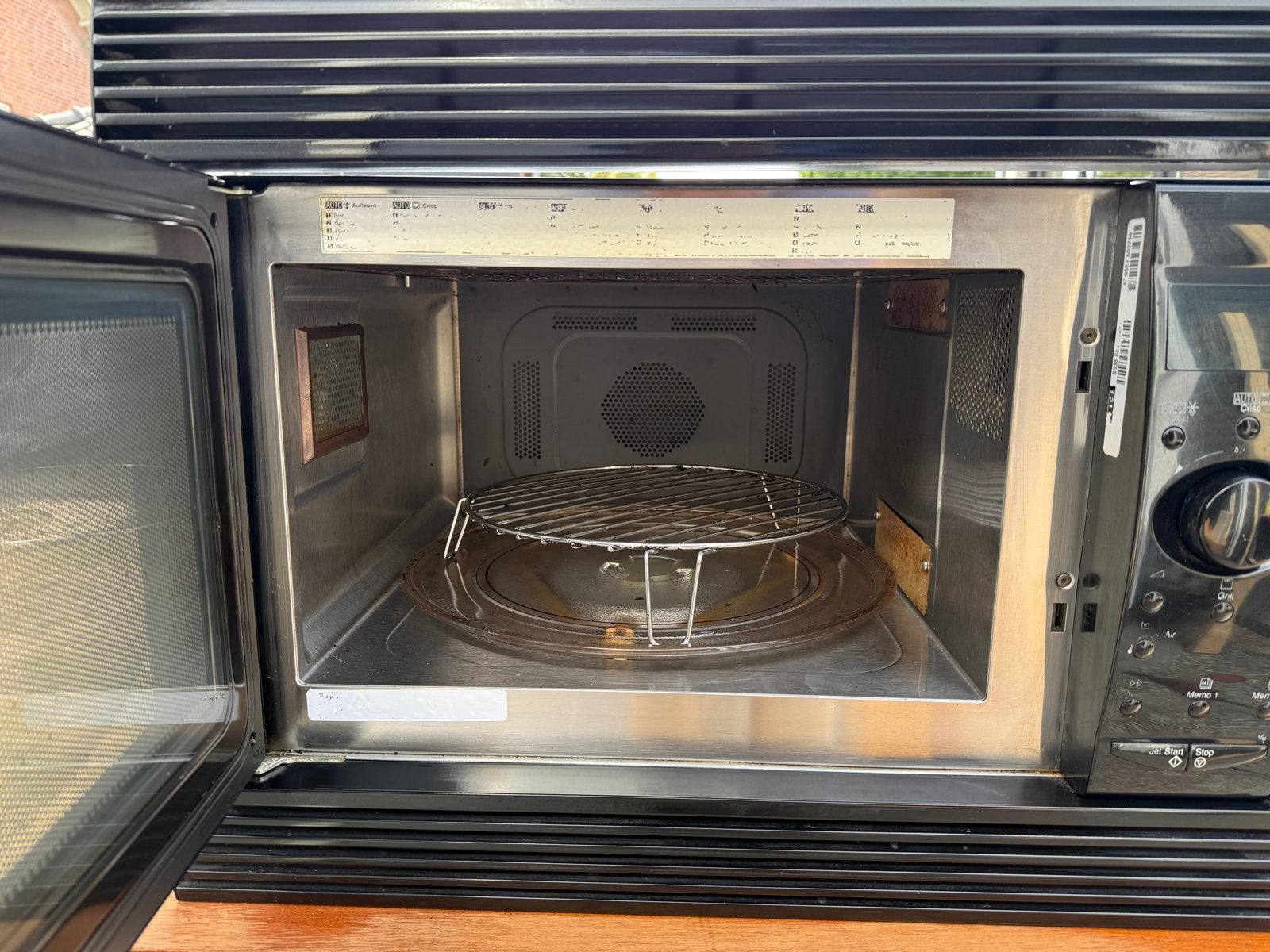 Whirlpool Combimagnetron VIP 34 - Zwart, Witgoed en Apparatuur, Magnetrons, Ophalen, Combimagnetron, Gebruikt, 60 cm of meer