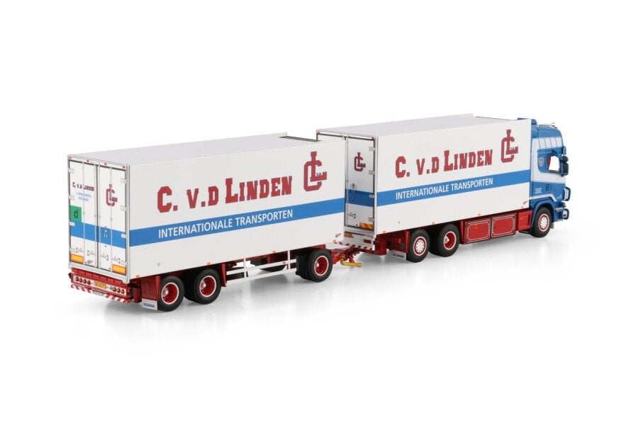 WSI  SCANIA R 4 TOPLINE 6X2 REEFER COMBI  C.V.D. LINDEN NEW, Ophalen of Verzenden, Nieuw, Bus of Vrachtwagen, Wsi