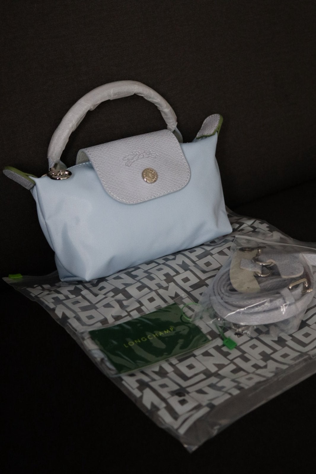 Leuke licht baby blauw tasje. Nieuw!, Hard kunststof, Verzenden, Nieuw, Minder dan 50 cm