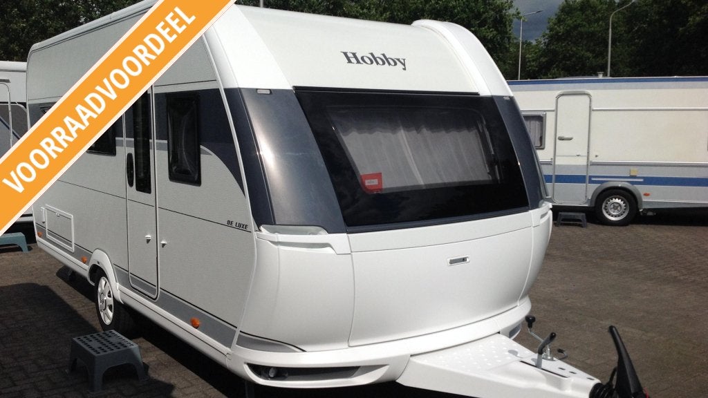 Hobby De Luxe 460 UL, Caravans en Kamperen, Schokbreker, Rondzit, Hobby, 4 tot 5 meter
