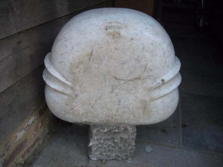 Antiek Marmeren Wijwatervat (Carrara), Antiek en Kunst, Antiek | Overige Antiek, Ophalen