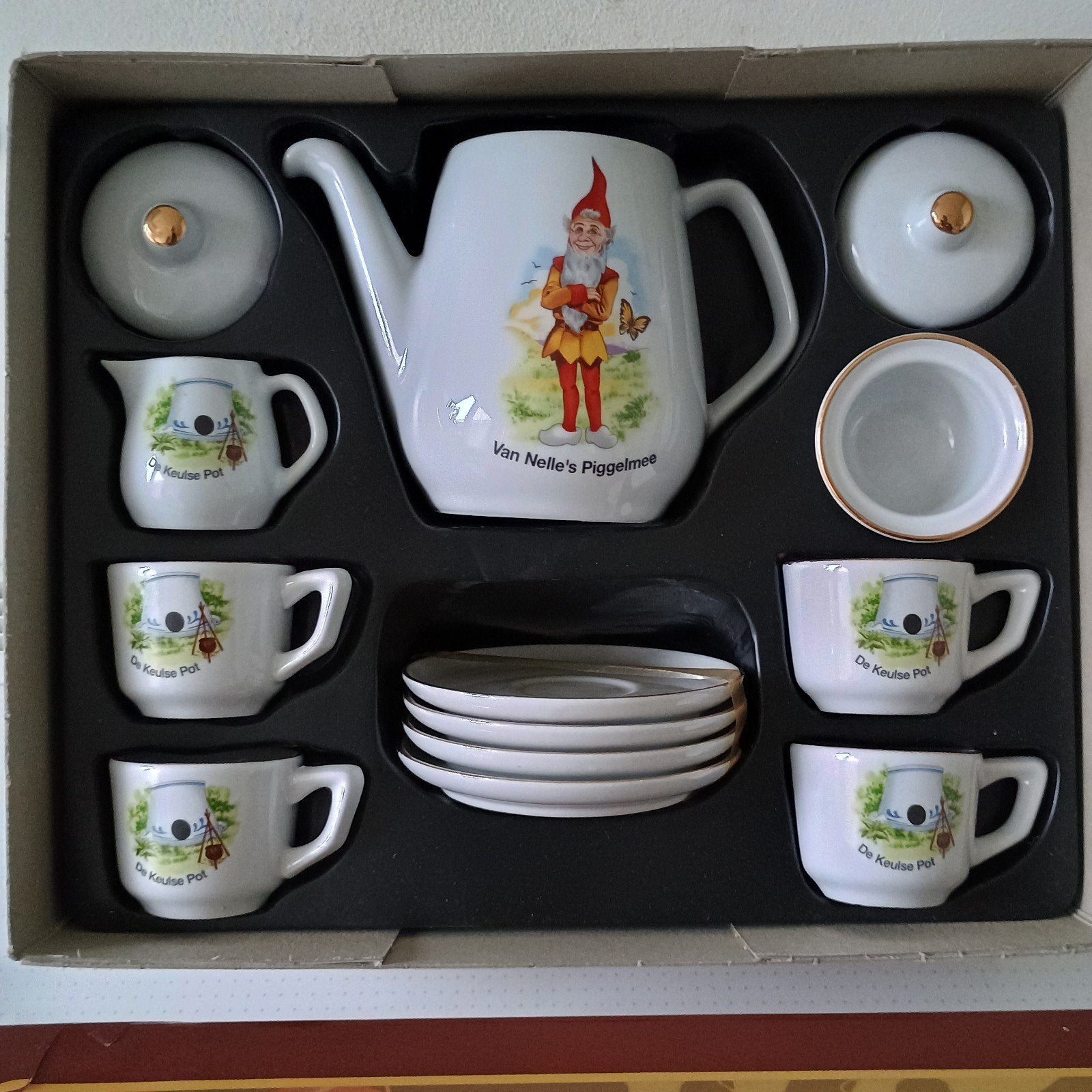 Antiek porcelaine kinderserviesje  van van Nelle, Antiek en Kunst, Ophalen of Verzenden