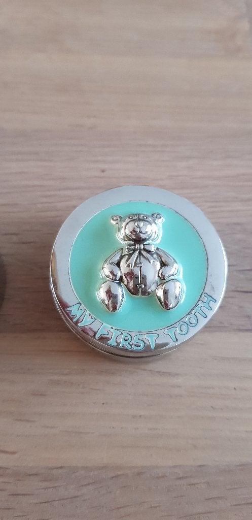 Tanden doosjes met 3d beertje, groen, Ophalen of Verzenden, Zo goed als nieuw