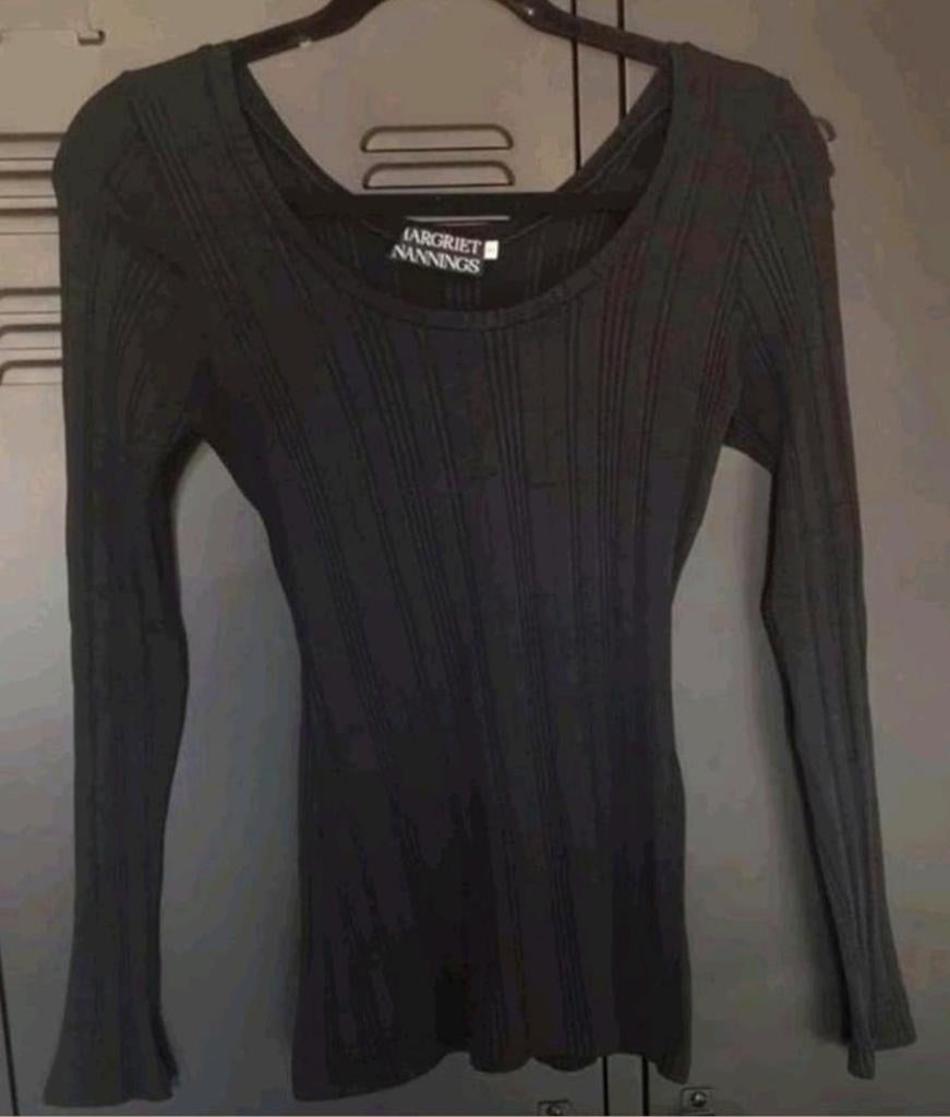 Margriet Nannings designer longsleeve ZGAN 36/S, Zwart, Margriet Nannings, Ophalen of Verzenden, Zo goed als nieuw