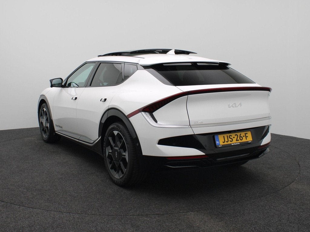 Kia EV6 Plus Advanced 84 kWh | LED | Stoel Stuur Verwarming, Auto's, Kia, Achterwielaandrijving, Lichtsensor, 1960 kg, Wit