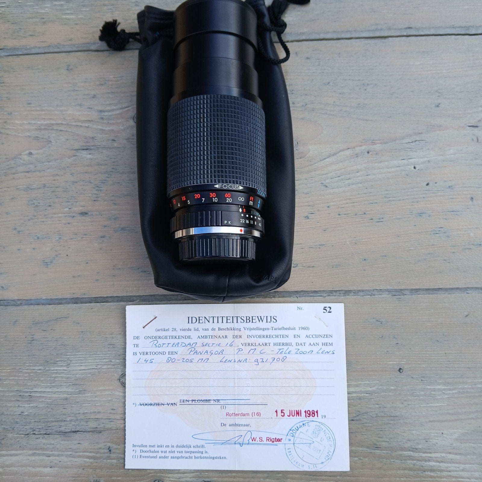 Panagor 75-205mm f/4.5 PK Zoomlens met tas, Overige merken, Gebruikt, Pentax K-mount, Zoom