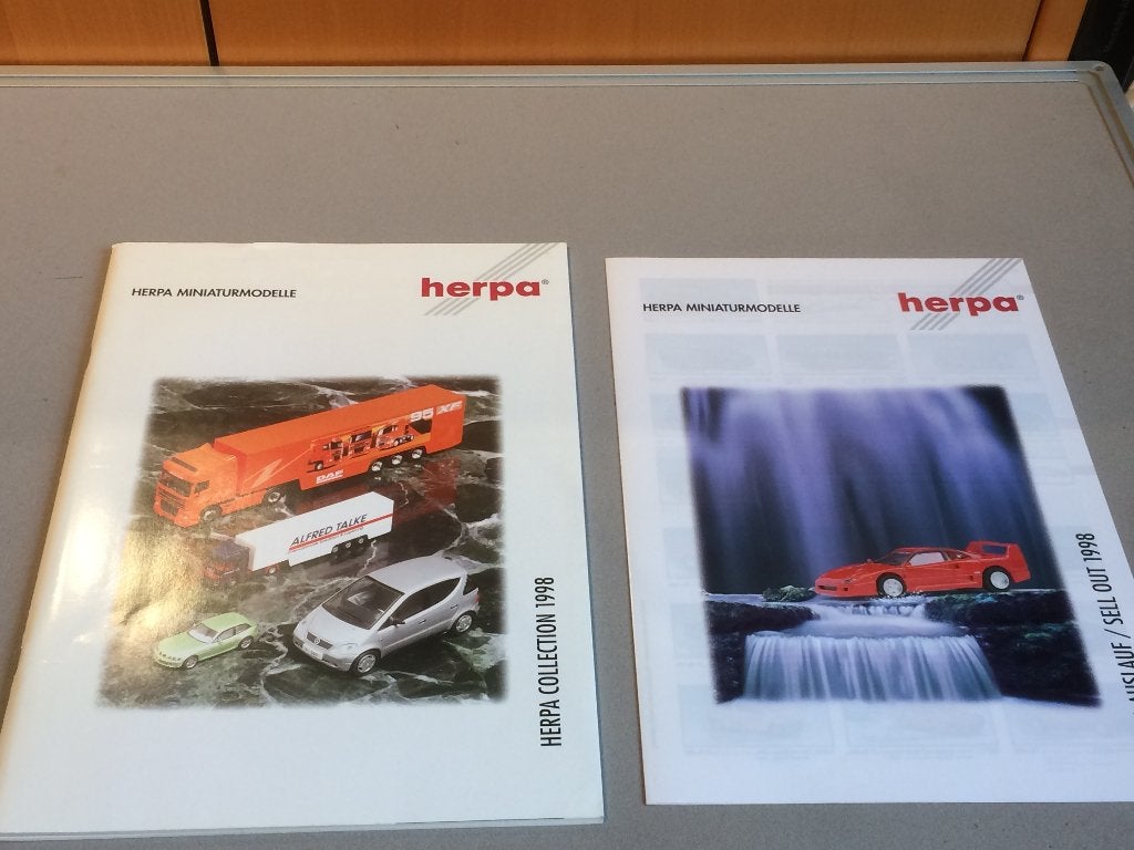 Herpa 1/87 catalogi & Flyer 1998, Ophalen of Verzenden, Zo goed als nieuw, Auto, Herpa