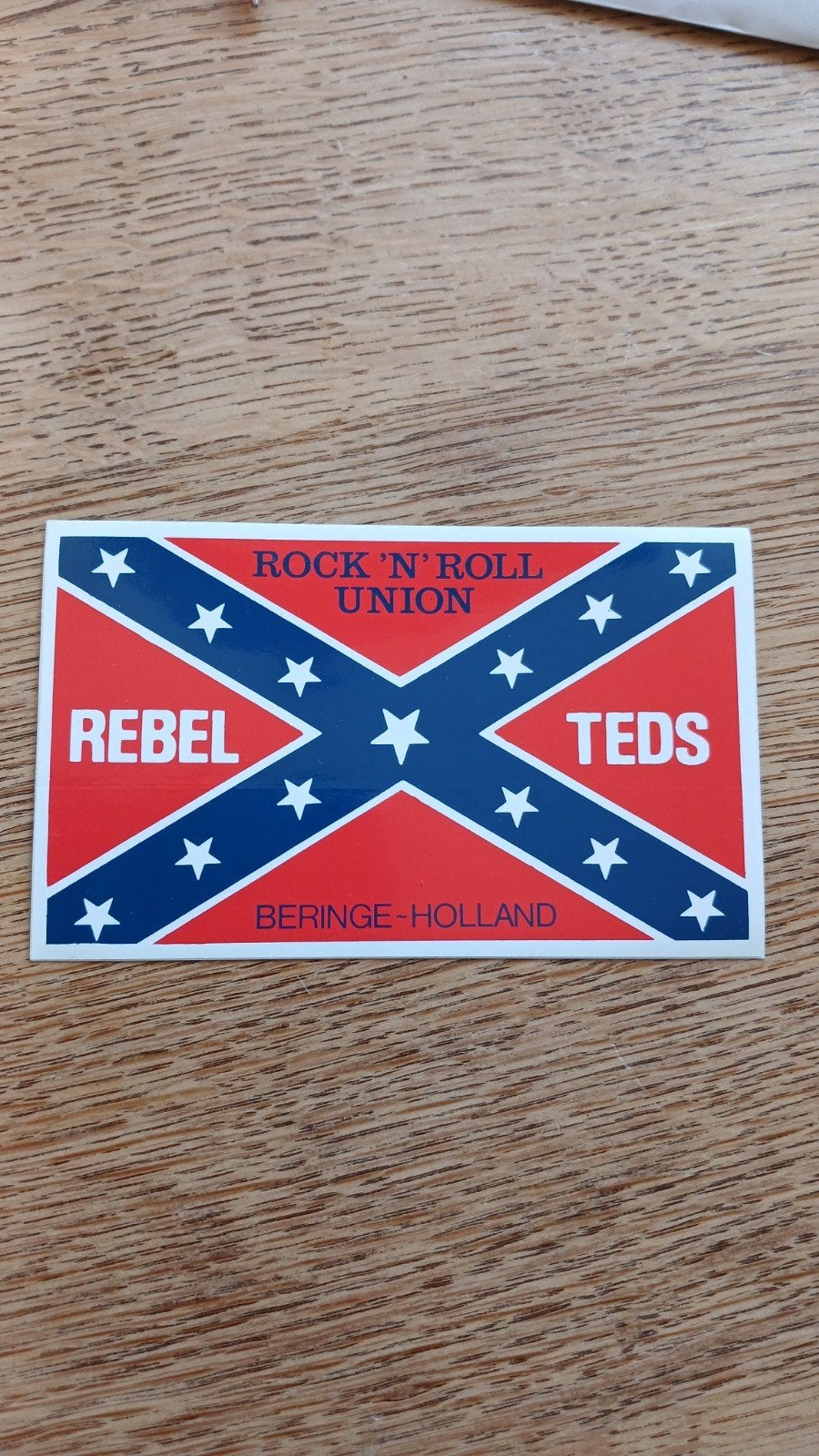 Sticker orkest band Rebel Teds, Rock n Roll Union, Beringe, Ophalen of Verzenden