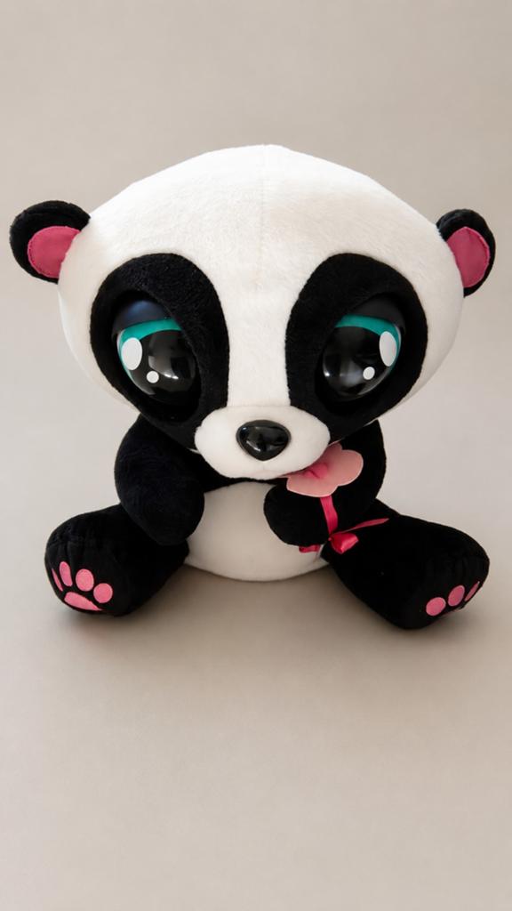 Schattige panda knuffel met grote ogen, Ophalen, Overige merken, Overige karakters, Overige typen
