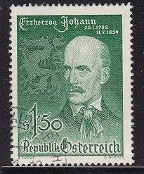 1481 - Oostenrijk michel 1061 gestempeld , 100e sterfdag van, Verzenden, Gestempeld