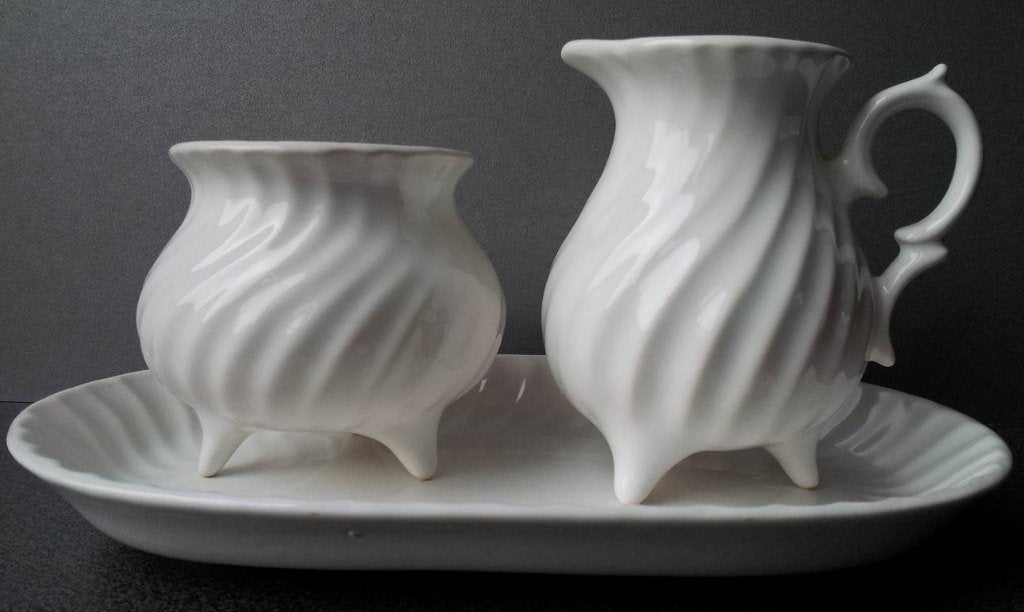 Melk en suiker stel (Delfts wit), Antiek en Kunst, Ophalen of Verzenden