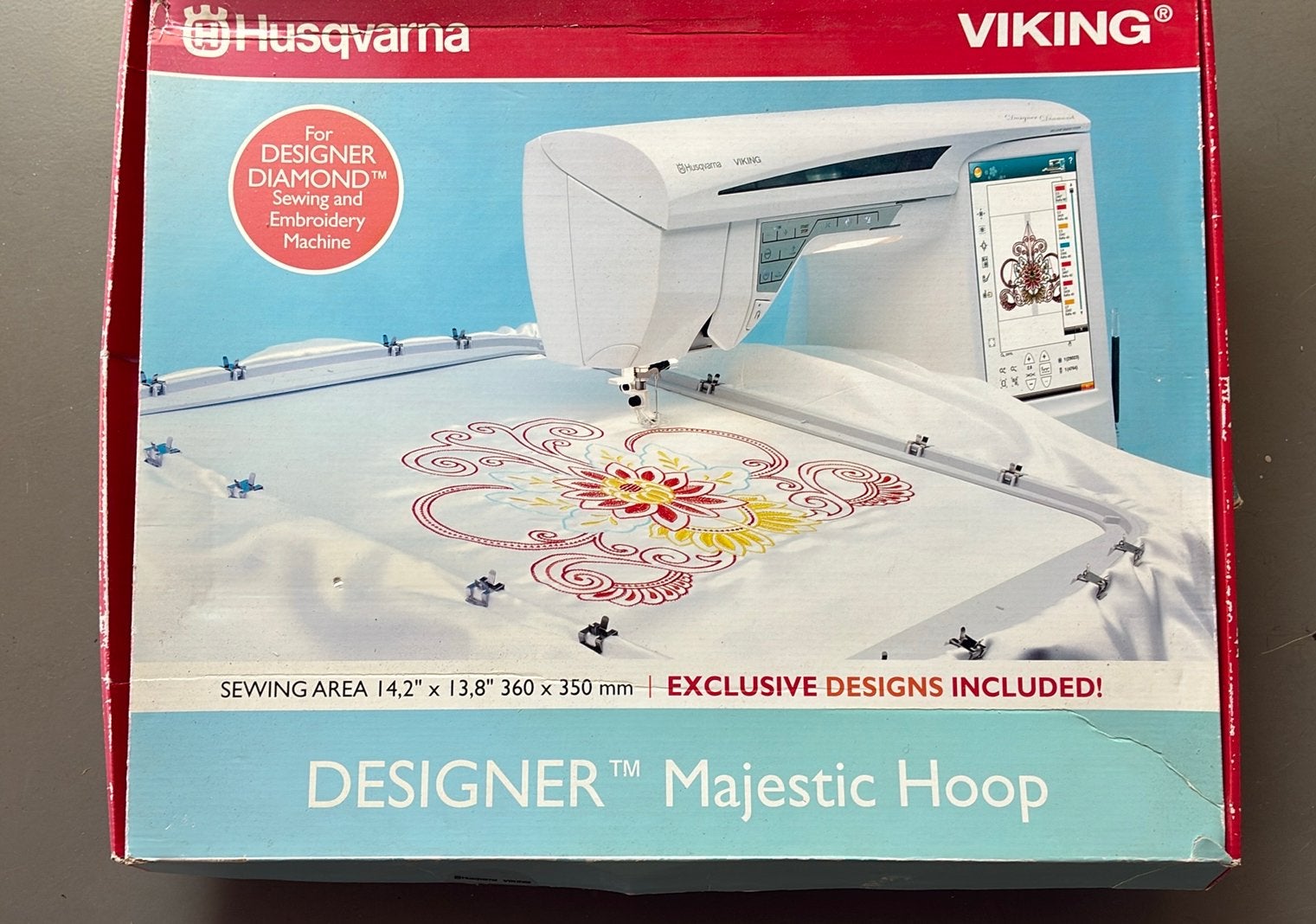 Husqvarna borduurring, Ophalen of Verzenden, Zo goed als nieuw