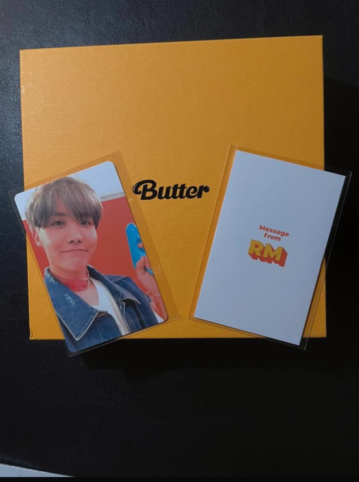 BTS Butter Album met J-Hope Photocard en RM Message Card, Verzenden, Gebruikt, Cd of Plaat
