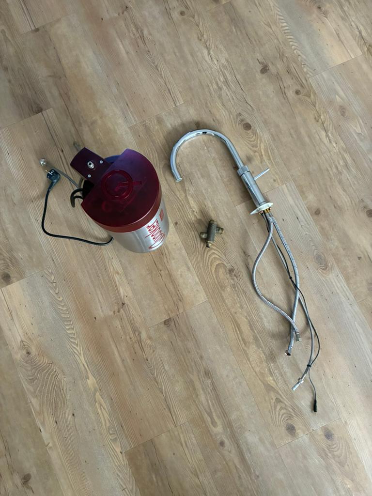 Quooker Fusion Round Chroom kraan met Combi+ 2.2E reservoir, Ophalen, Metaal, Grijs, Overige merken