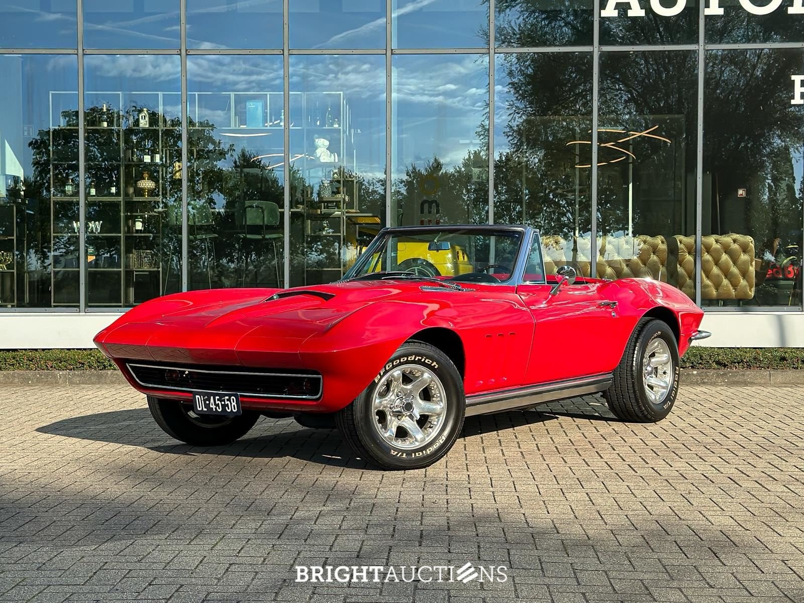 Chevrolet Corvette C2 Sting Ray 5.7 V8 Convertible, Auto's, Bedrijf, Handgeschakeld, Rood, Cabriolet