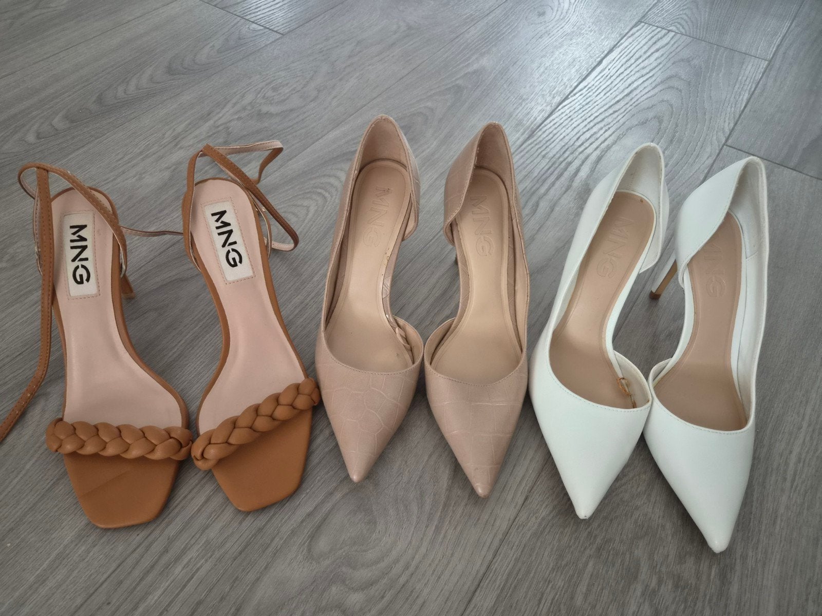 Set van 3 paar hakken maat 39 - Mango, Pumps, Mango, Zwart, Ophalen of Verzenden