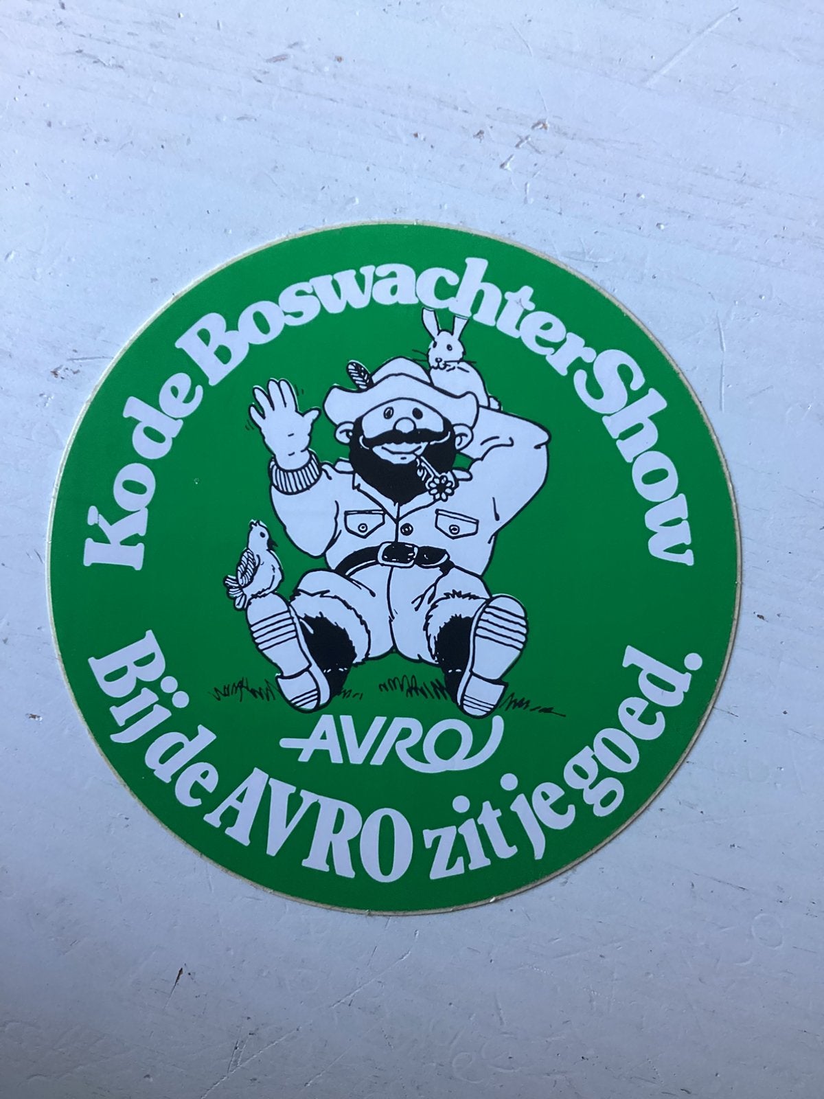 Sticker Ko de Boswachter Show AVRO, Verzenden, Zo goed als nieuw, Film, Tv of Omroep