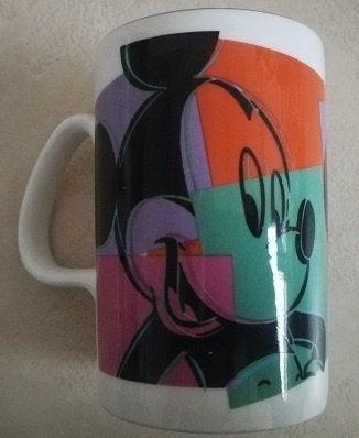 mok Mickey Mouse popart, Verzamelen, Ophalen, Zo goed als nieuw