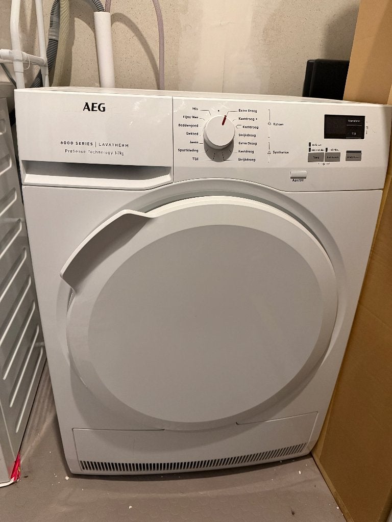 Droger AEG 6000 series Lavatherm 7 kg, Witgoed en Apparatuur, Ophalen, Wolprogramma, 6 tot 8 kg, Minder dan 85 cm