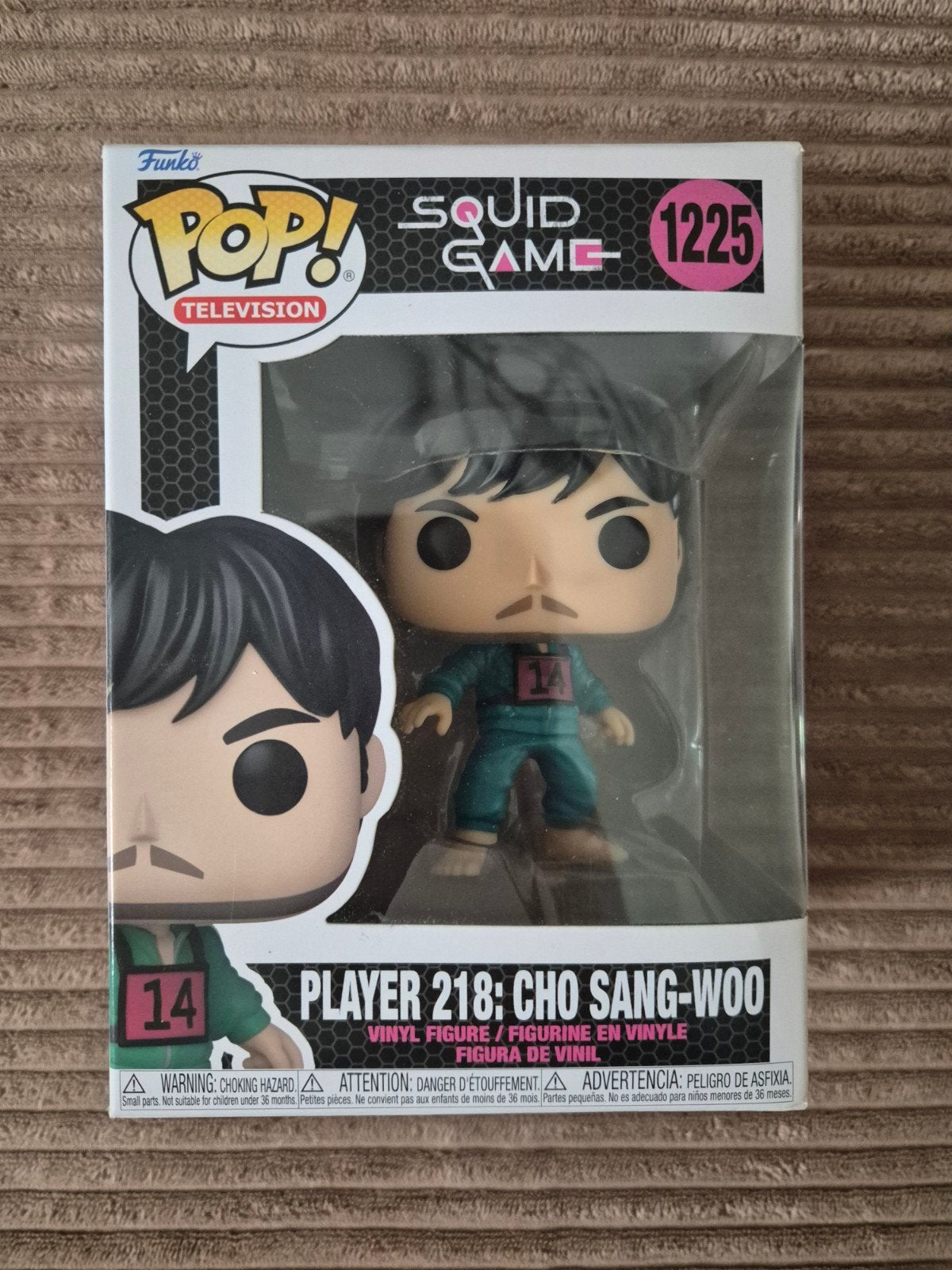 Funko Pop! Squid Game Player 218: Cho Sang-Woo #1225, Ophalen of Verzenden, Nieuw