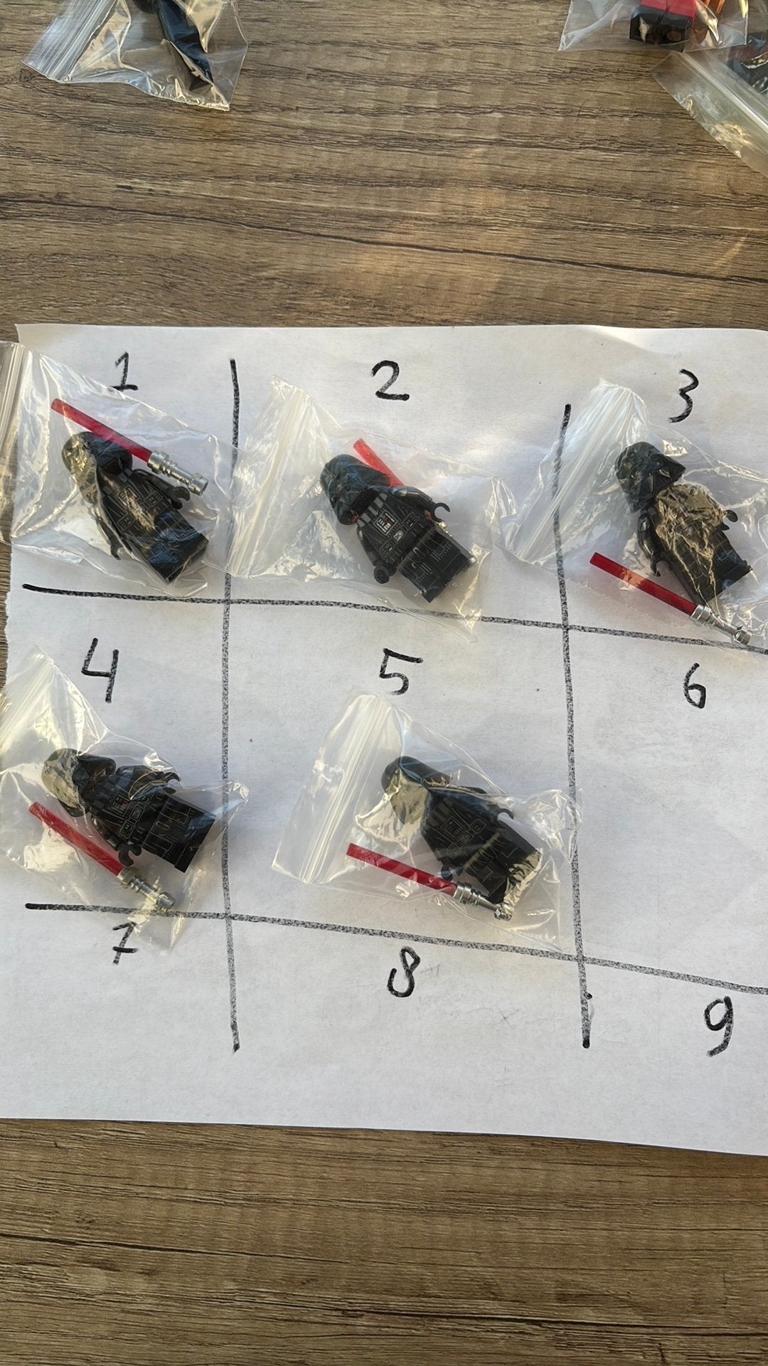 Lego starwars darthvader PER STUK + CAPE!, Ophalen of Verzenden, Zo goed als nieuw, Actiefiguurtje