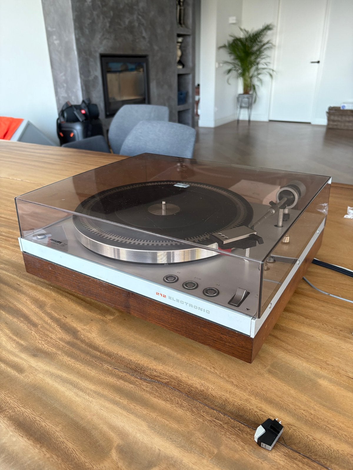 Philips GA 212 gereviseerd - Audio Technica VM95ML, Audio, Tv en Foto, Platenspelers, Ophalen, Philips, Pitch-regelaar, Zo goed als nieuw