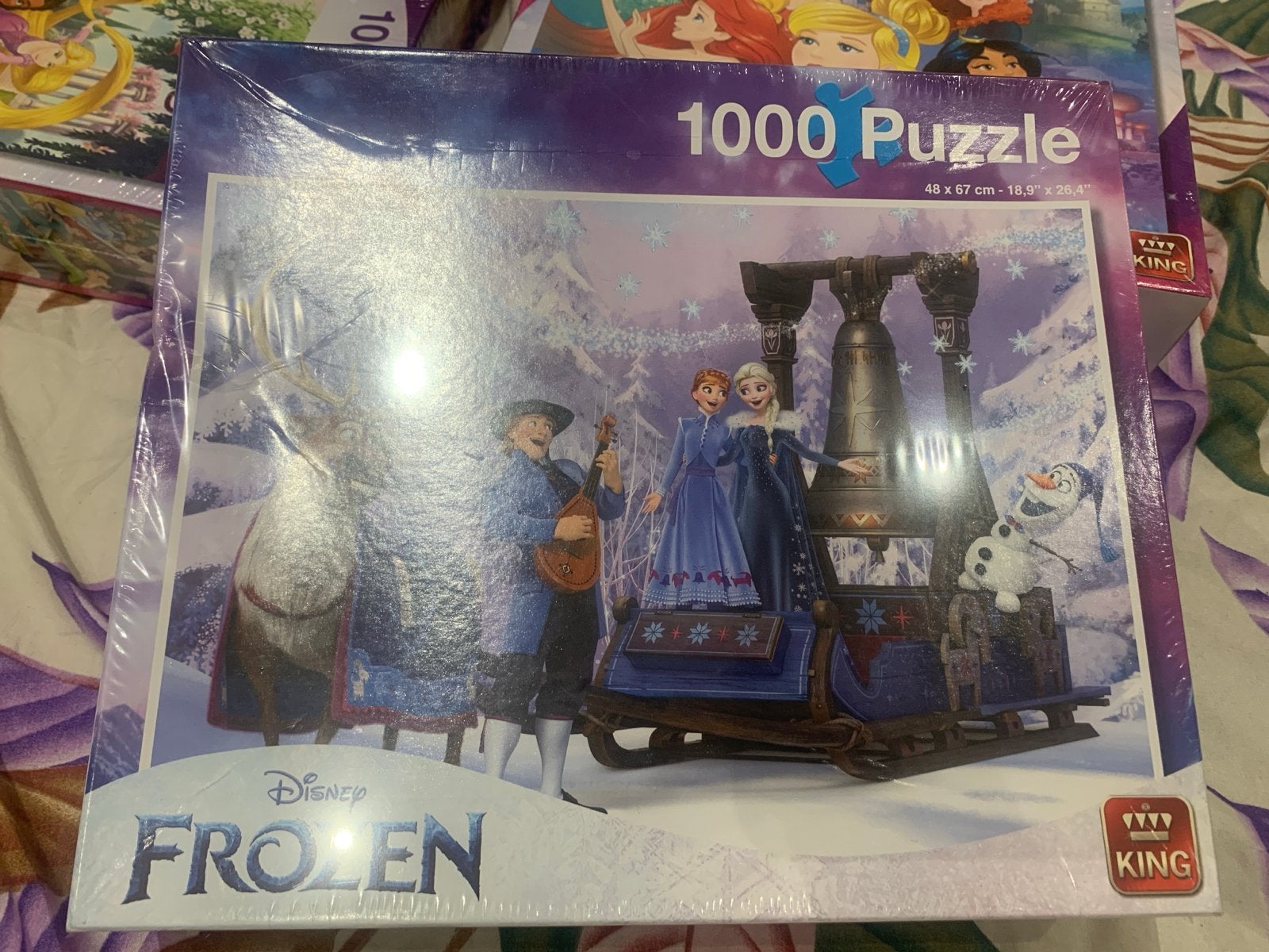 Disney Frozen King Legpuzzel 1000 stukjes, Ophalen of Verzenden, 500 t/m 1500 stukjes, Nieuw, Legpuzzel