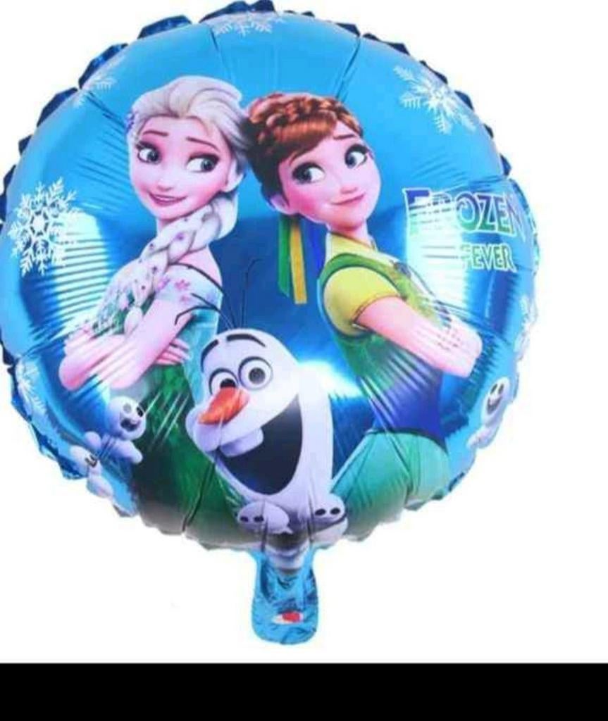 10 MIX Frozen Elsa Anna Olaf Folieballon Feestversiering, Ophalen of Verzenden, Nieuw, Versiering, Verjaardag