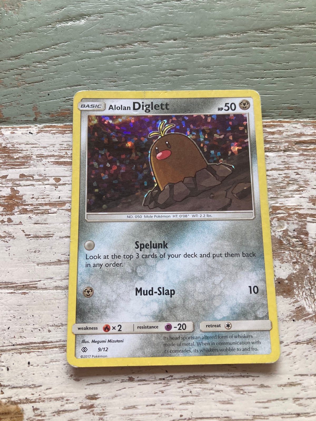Pokemon kaart Diglett Holo, Ophalen of Verzenden, Zo goed als nieuw