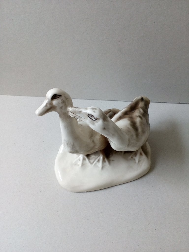 Eenden beeldje. Merkstempel Holland. Vintage., Ophalen of Verzenden, Zo goed als nieuw, Dier