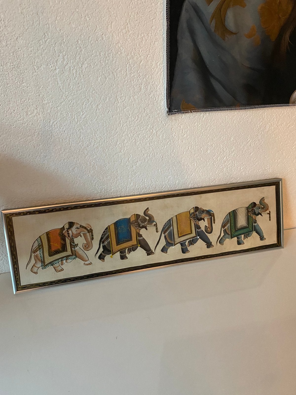 Vintage afbeelding olifanten, kleurrijk, Ophalen
