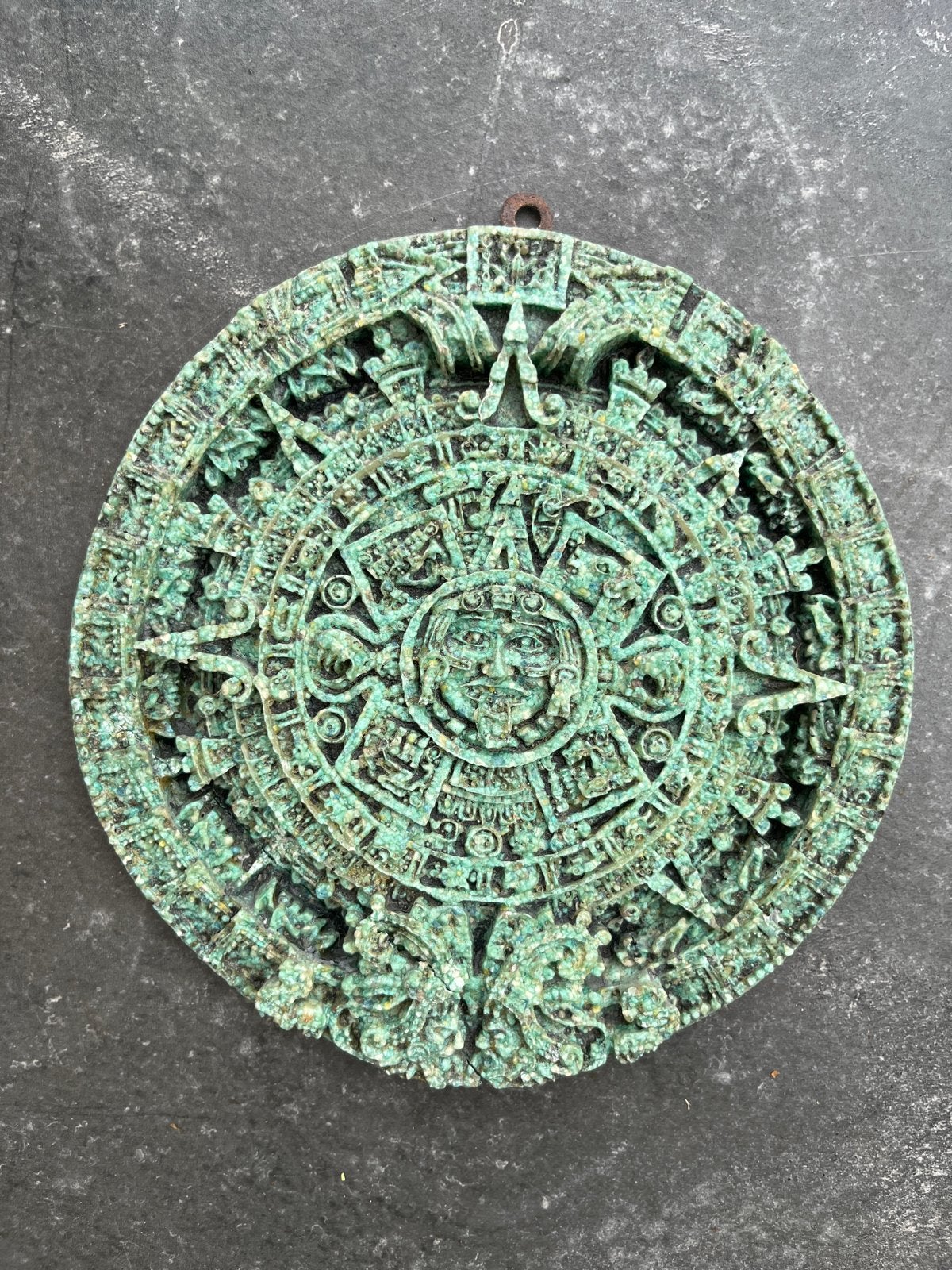 Gedetailleerde Maya Kalender Tegel, Antiek en Kunst, Ophalen of Verzenden
