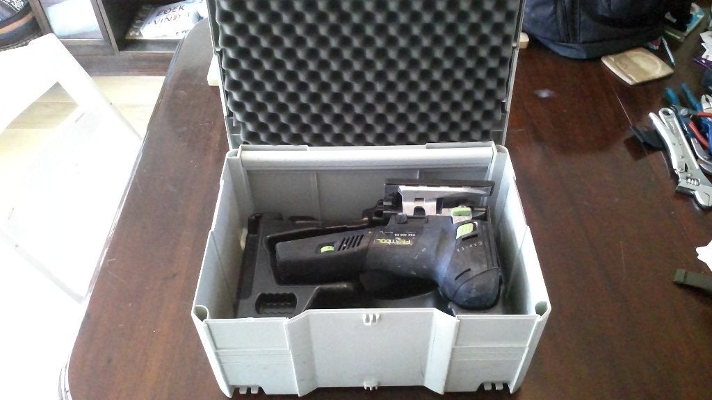 Festool decoupeerzaag PSC 400 EB + accessoires, Gebruikt, Decoupeerzaag, Ophalen of Verzenden, 30 tot 70 mm
