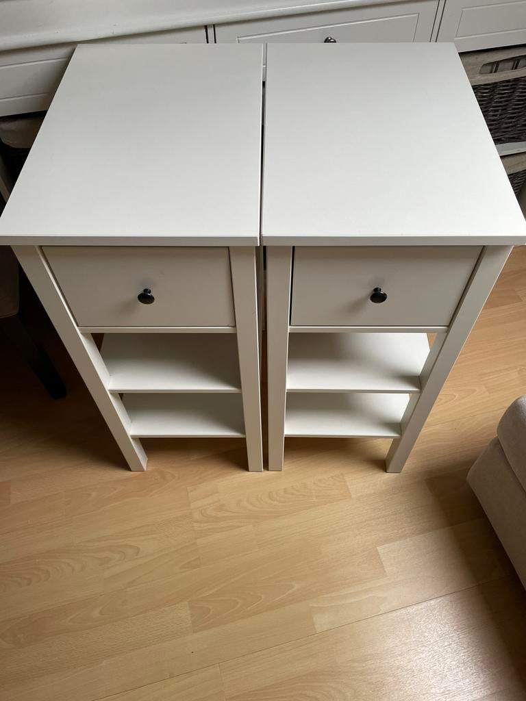 Ikea Hemnes nachtkastjes 34x51x79,5 cm, Huis en Inrichting, Ophalen, Overige materialen, Minder dan 45 cm, Zo goed als nieuw