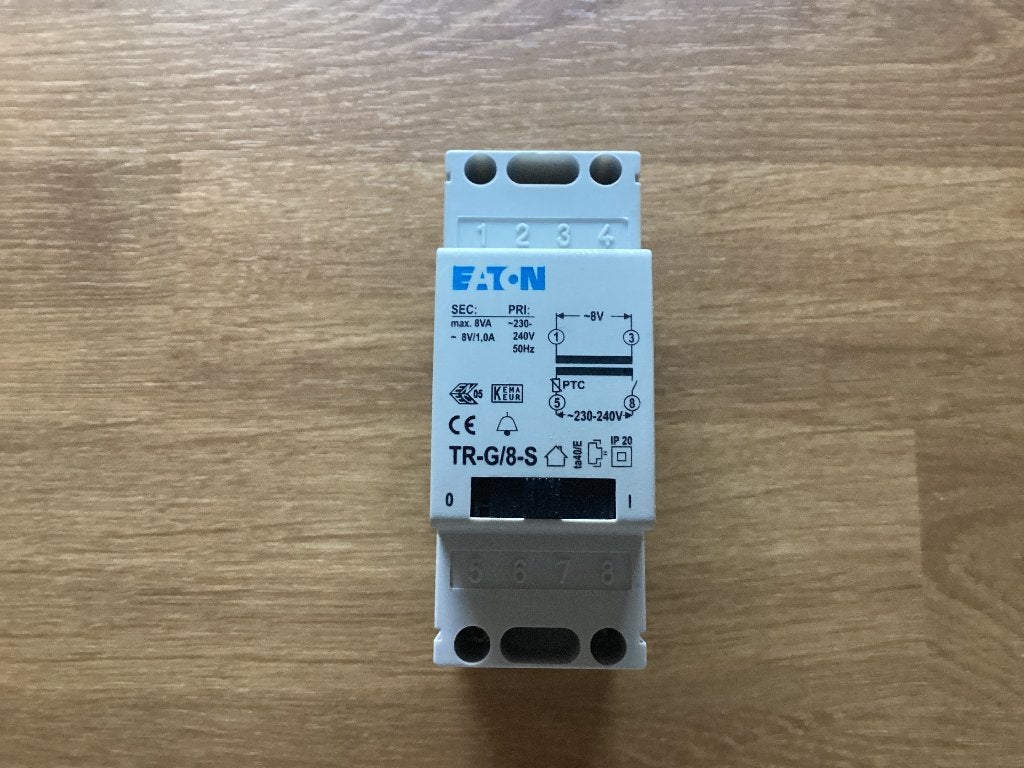 Beldeur trafo Eaton TR-G/8S, Doe-het-zelf en Verbouw, Elektra en Kabels, Ophalen of Verzenden, Zo goed als nieuw, Eaton, Overige typen
