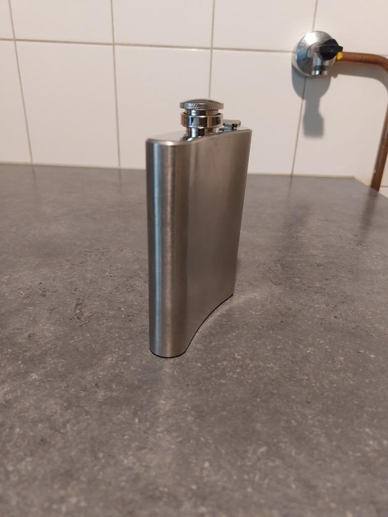 RVS Heup of jas fles voor Jenever of Whiskey, Ophalen of Verzenden, Nieuw, Metaal