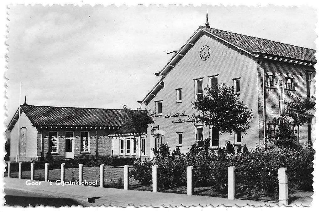 AK Goor - 't Gijmink O.L. School, Verzenden, 1940 tot 1960, Ongelopen, Overijssel