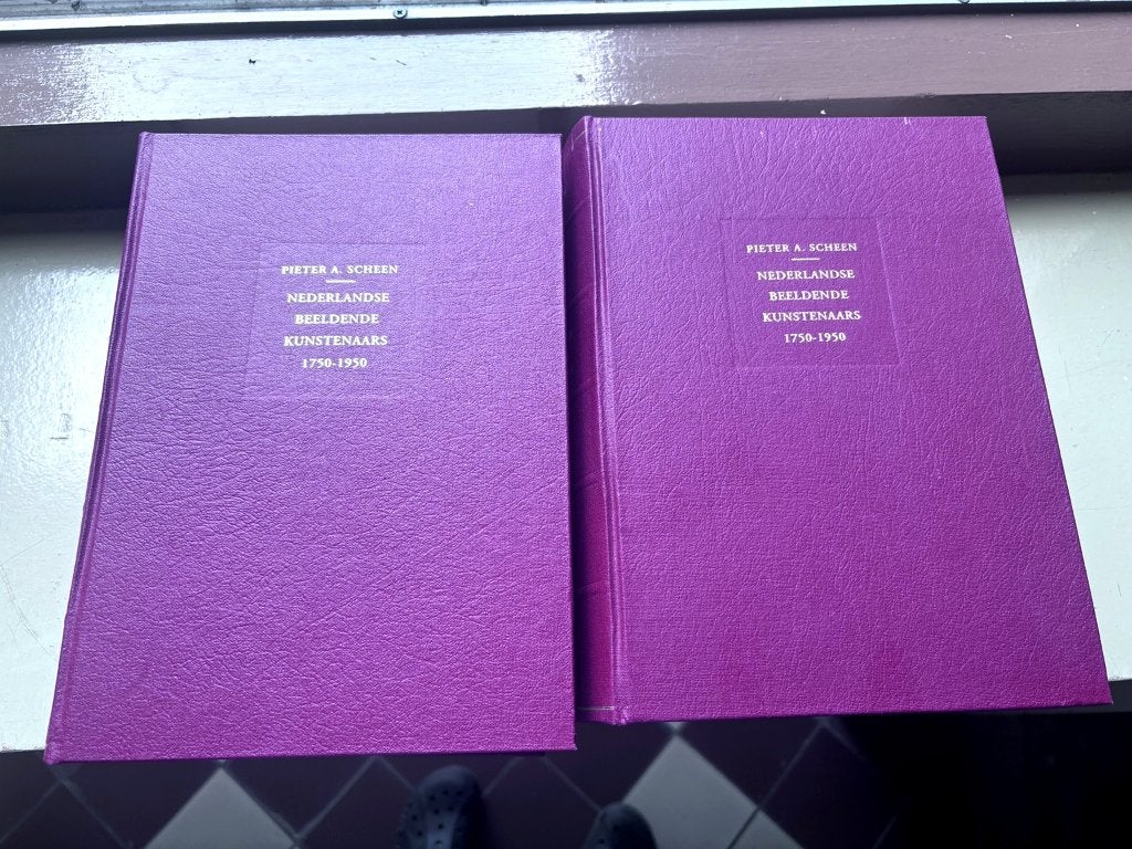 P.A.Scheen Lexicon Nederlandse Beeldende Kunstenaars 2 delen, Boeken, Kunst en Cultuur | Beeldend, Ophalen of Verzenden, Zo goed als nieuw