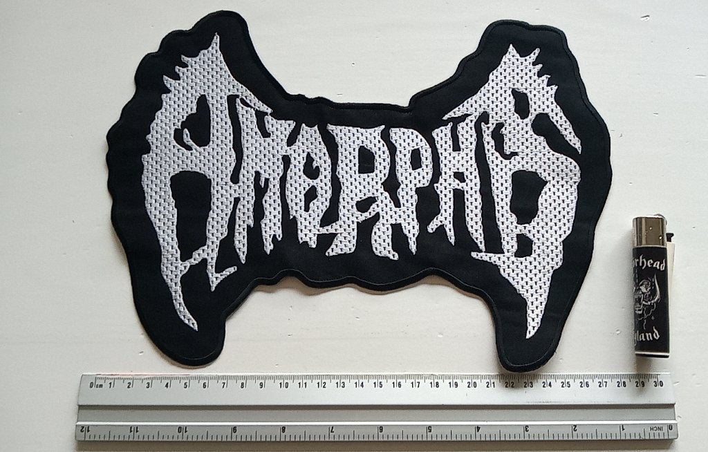 Amorphis zeer mooie shaped backpatch 29x 20.5 cm patch metal, Verzenden, Nieuw, Kleding