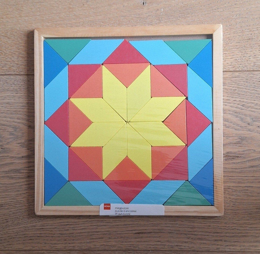 44 delige mozaïekpuzzel. Nieuw in verpakking., Ophalen of Verzenden, 10 tot 50 stukjes, Nieuw, Van hout